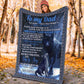 Wolf To My Dad Fathers Day I Love You Flannel Blanket For Bed Sofa And Reading Nook Decor