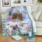 Owl Christmas Snow Flannel Blanket For Warm Home Decor And Relaxation