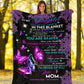 Fibromyalgia Awareness Butterfly Flannel Blanket For Cozy Home Lounging And Gifting