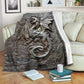 Dragon Protects Your Life Flannel Blanket For Warm Home Decor And Relaxation