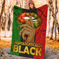Black Woman Unapologetically Black African American Flannel Blanket For Bed Sofa And Reading Nook Decor