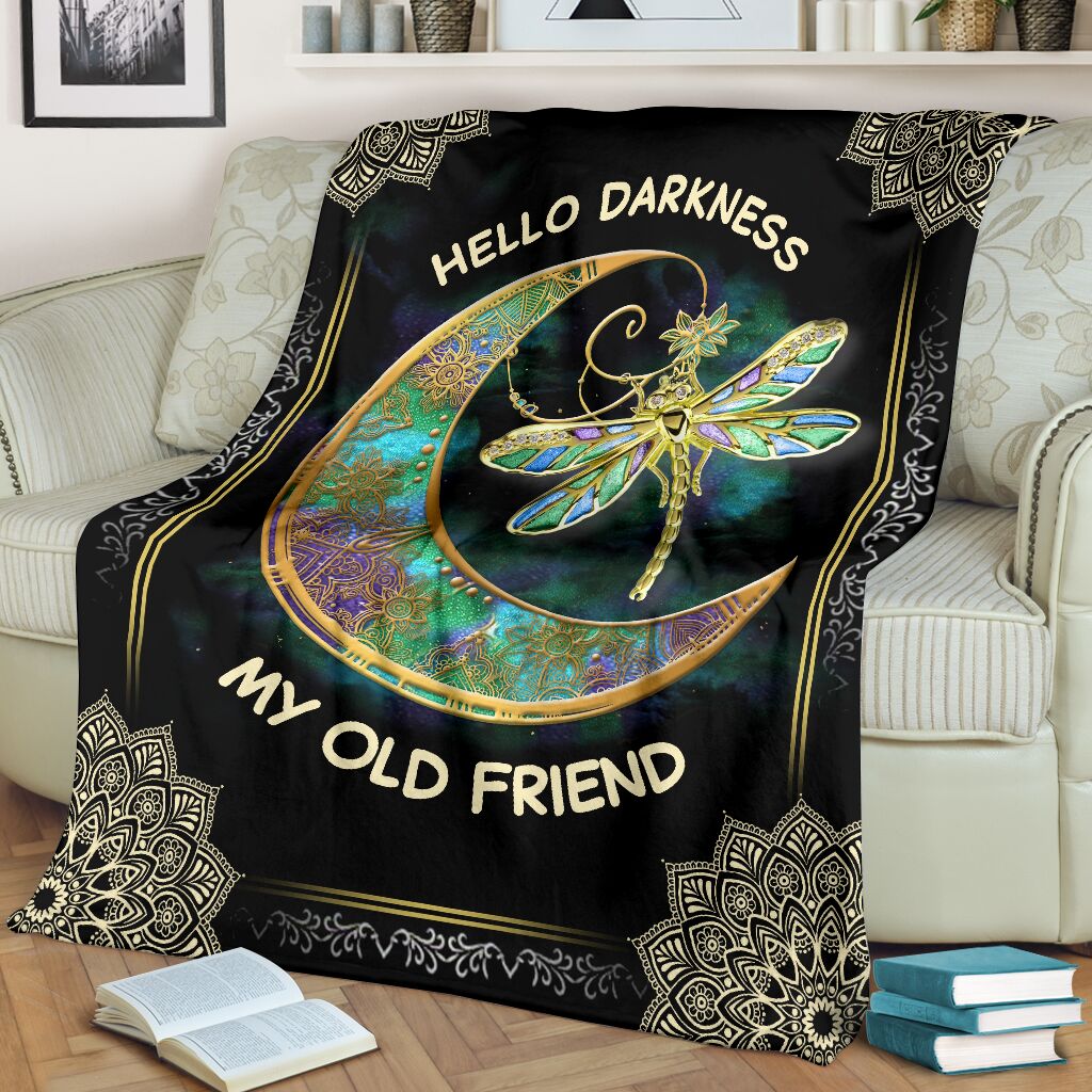 Dark Floral Hippie Flannel Blanket For Living Room And Bedroom Styling