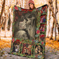Skull You And Me Christmas Flannel Blanket For Bed Sofa And Reading Nook Decor