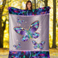 Butterfly Metal Pattern Flannel Blanket For Cozy Home Lounging And Gifting