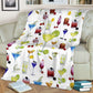 Tropical Drink Lover Flannel Blanket For Living Room And Bedroom Styling
