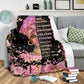 Black Woman God Says You Are African American Flannel Blanket For Relaxing At Home And Travel