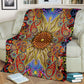 Hippie Soul Floral Beautiful Flannel Blanket For Living Room And Bedroom Styling