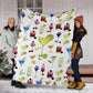 Tropical Drink Lover Flannel Blanket For Bedroom Couch And Daily Comfort