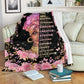 Black Woman God Says You Are African American Flannel Blanket For Warm Home Decor And Relaxation