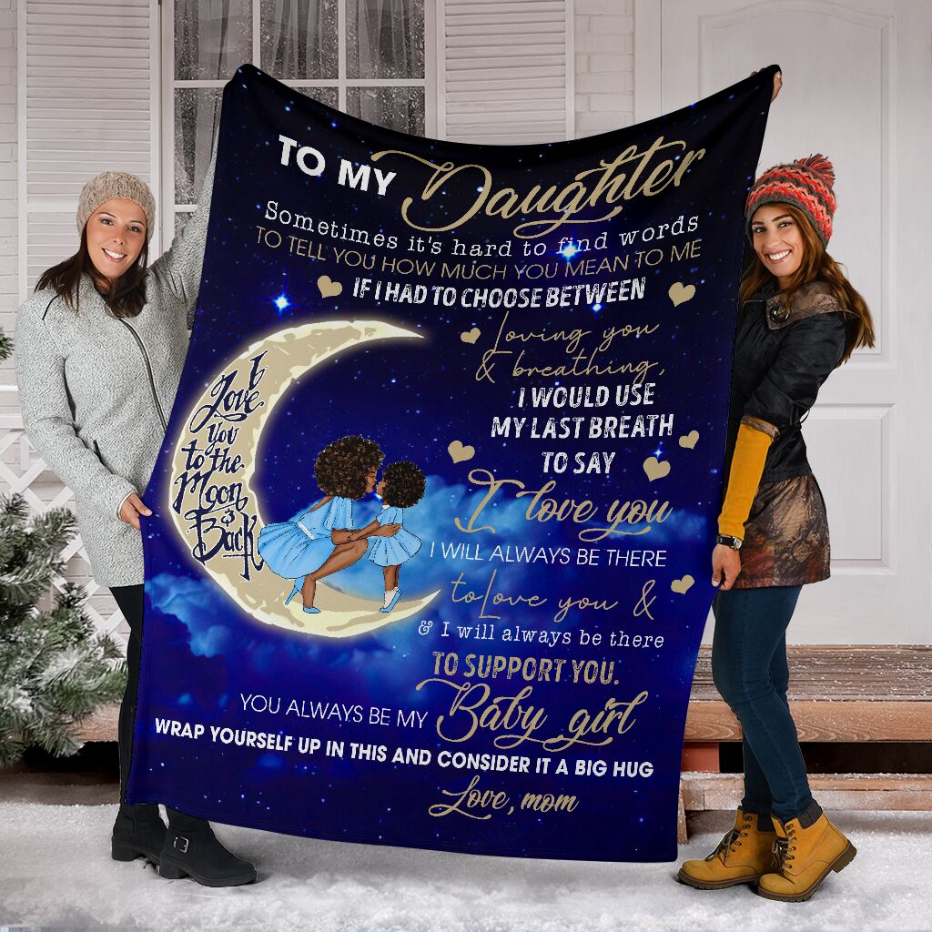 African To My Daughter African American Flannel Blanket For Bedroom Couch And Daily Comfort