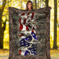 Hunting American Hunters Flannel Blanket For Cozy Home Lounging And Gifting