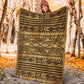 Ethnic Love Beautiful Life Flannel Blanket For Bed Sofa And Reading Nook Decor