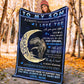 Dinosaur To My Son I Love You Flannel Blanket For Bed Sofa And Reading Nook Decor