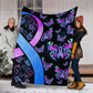 Mental Health Awareness Hope Flannel Blanket For Bedroom Couch And Daily Comfort