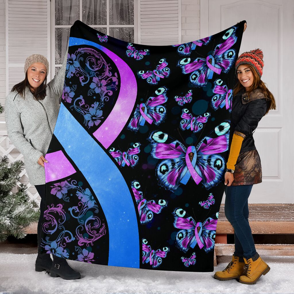 Mental Health Awareness Hope Flannel Blanket For Bedroom Couch And Daily Comfort