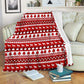 Christmas Teacher Simple Pattern 50 x 60 Inch Flannel Blanket For Soft Bed Couch And Home Comfort