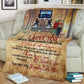 Truck I Love You Truck Couple Trucker Flannel Blanket For Living Room And Bedroom Styling
