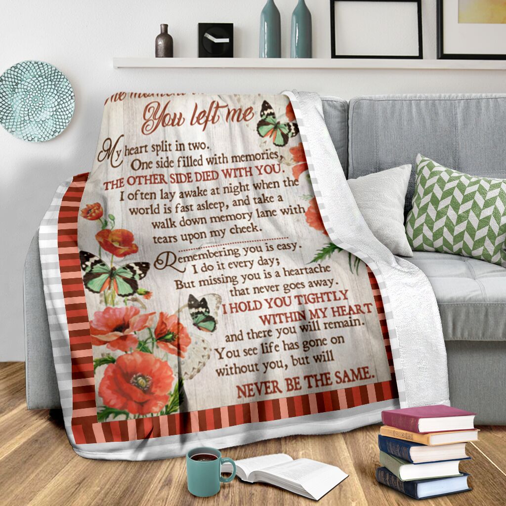 Butterfly The Moment Memorial Flannel Blanket For Relaxing At Home And Travel