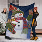 Owl Christmas Is Coming Flannel Blanket For Bedroom Couch And Daily Comfort