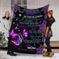 Fibromyalgia Awareness Butterfly Flannel Blanket For Bedroom Couch And Daily Comfort