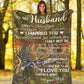 Deer To My Husband Hunting Flannel Blanket For Cozy Home Lounging And Gifting