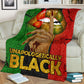 Black Woman Unapologetically Black African American Flannel Blanket For Living Room And Bedroom Styling