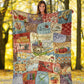 Sewing Handcrafted With Love Flannel Blanket For Cozy Home Lounging And Gifting