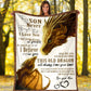 Dragon To My Son Lover Flannel Blanket For Cozy Home Lounging And Gifting
