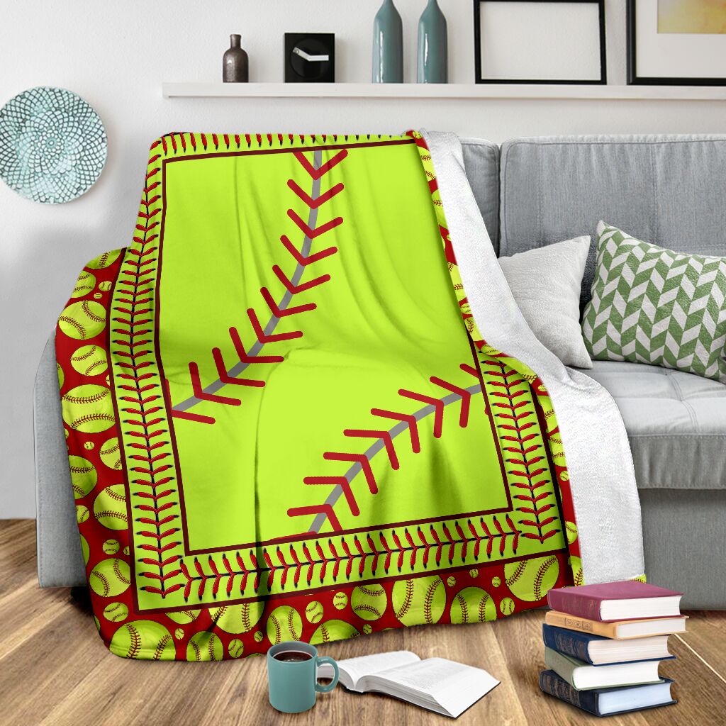 Softball Love Sport In Life Flannel Blanket For Relaxing At Home And Travel