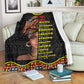 Black Girl God Says You Are African American Strong Flannel Blanket For Warm Home Decor And Relaxation