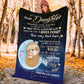 Sloth To My Daughter Flannel Blanket For Bed Sofa And Reading Nook Decor