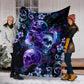 Skull Faith Hope Love Tropical Floral Flannel Blanket For Bedroom Couch And Daily Comfort
