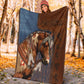 Horse Lovers Horse Pattern Flannel Blanket For Bed Sofa And Reading Nook Decor