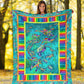 Colorful Turtle Lover Flannel Blanket For Cozy Home Lounging And Gifting