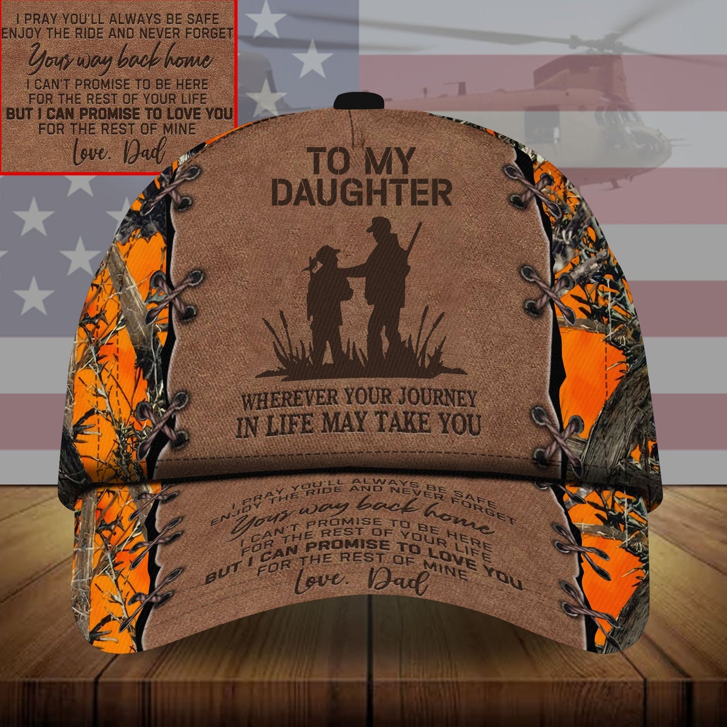 To My Daughter Personalized Camo Deer Hunting Gift – Classic Cap
