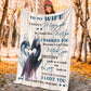 Dragon To My Gorgeous Wife Flannel Blanket For Bed Sofa And Reading Nook Decor