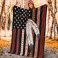 Native American Flag Native American Flannel Blanket For Bed Sofa And Reading Nook Decor