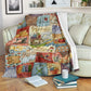 Sewing Handcrafted With Love Flannel Blanket For Warm Home Decor And Relaxation