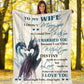 Dragon To My Gorgeous Wife Flannel Blanket For Cozy Home Lounging And Gifting