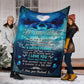 Dolphin To My Wife Dolphin In The Ocean Flannel Blanket For Bedroom Couch And Daily Comfort