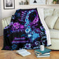 Mental Health Awareness Floral Flannel Blanket For Warm Home Decor And Relaxation