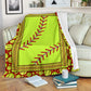 Softball Love Sport In Life Flannel Blanket For Warm Home Decor And Relaxation