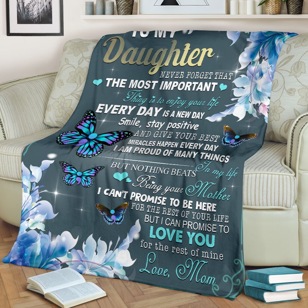 Mental Health Awareness Daughter Gift Flannel Blanket For Living Room And Bedroom Styling