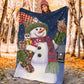 Owl Christmas Is Coming Flannel Blanket For Bed Sofa And Reading Nook Decor