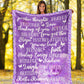 Alzheimer Awareness Flannel Blanket For Cozy Home Lounging And Gifting