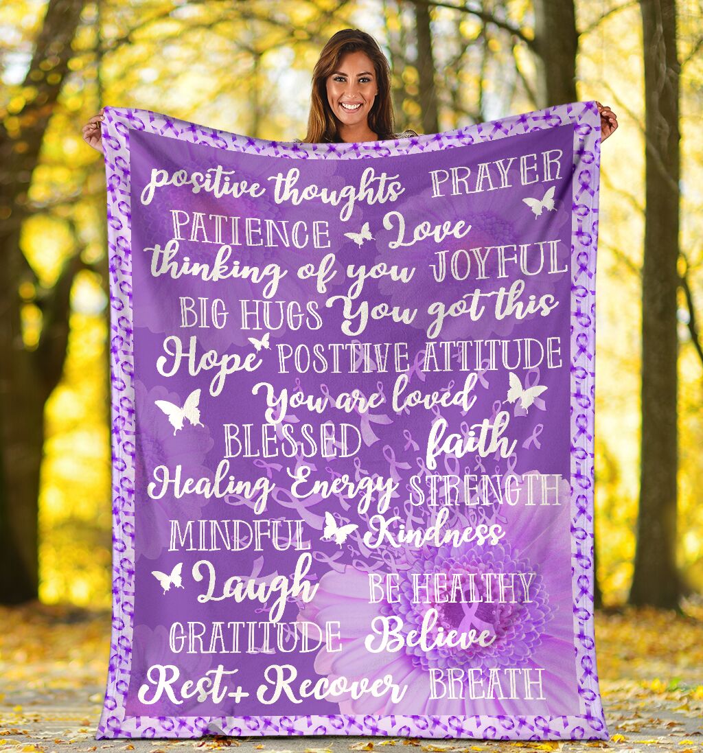 Alzheimer Awareness Flannel Blanket For Cozy Home Lounging And Gifting