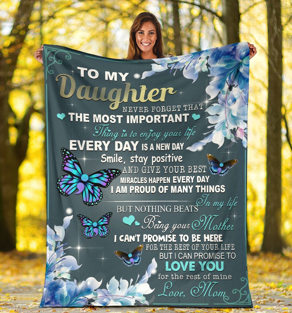 Mental Health Awareness Daughter Gift Flannel Blanket For Cozy Home Lounging And Gifting