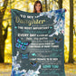 Mental Health Awareness Daughter Gift Flannel Blanket For Cozy Home Lounging And Gifting
