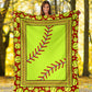 Softball Love Sport In Life Flannel Blanket For Cozy Home Lounging And Gifting