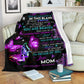 Fibromyalgia Awareness Butterfly Flannel Blanket For Warm Home Decor And Relaxation